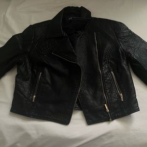 Bebe Black Leather Jacket